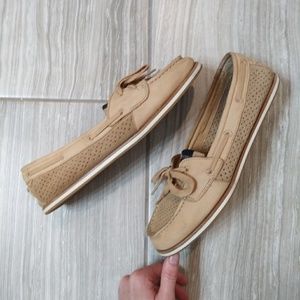 Sperry Nude Slip On Flats